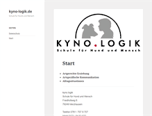 Tablet Screenshot of kyno-logik.de
